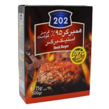 استیک برگر 202 گوشت قرمز 95 %